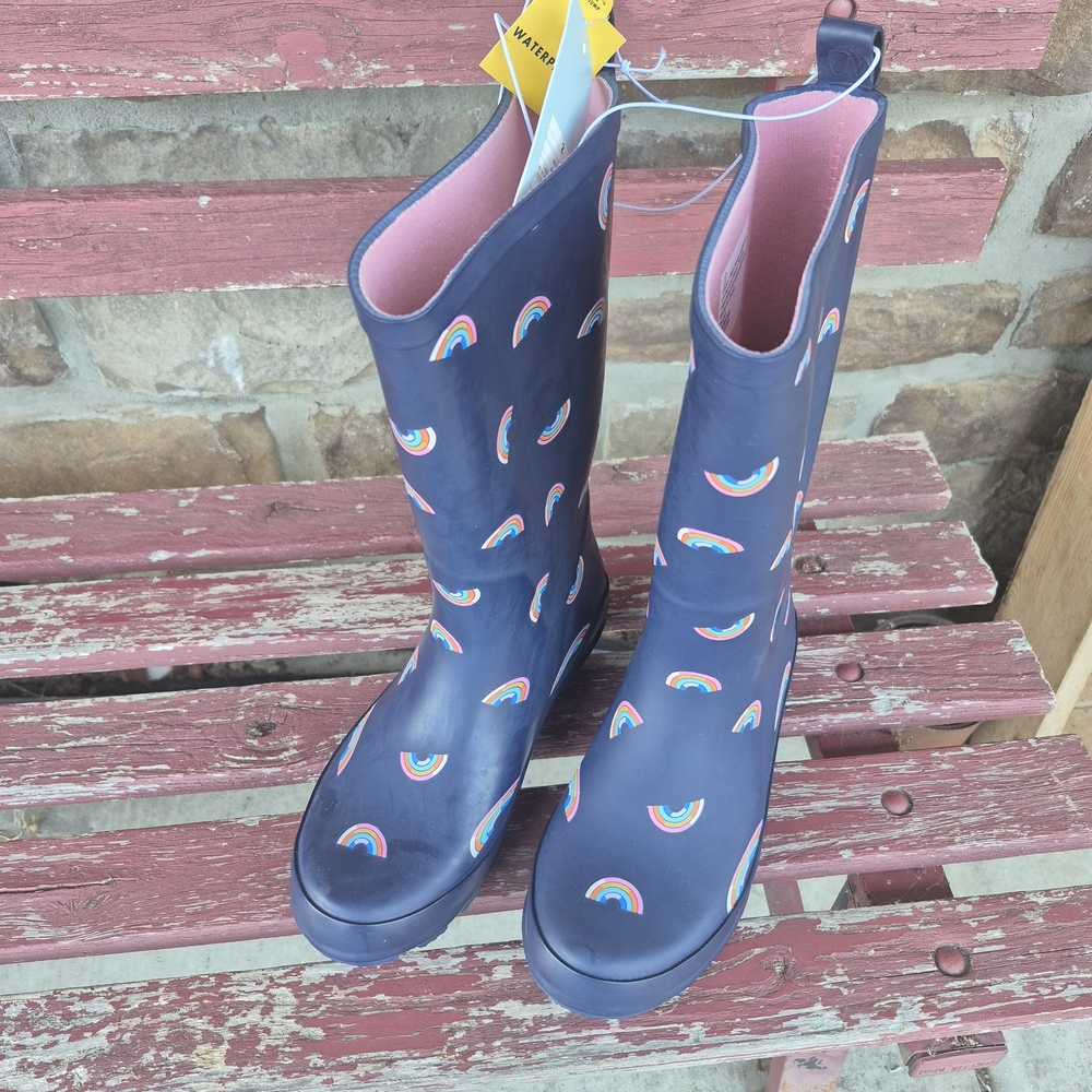 Kids Rainbow Patterned Boots